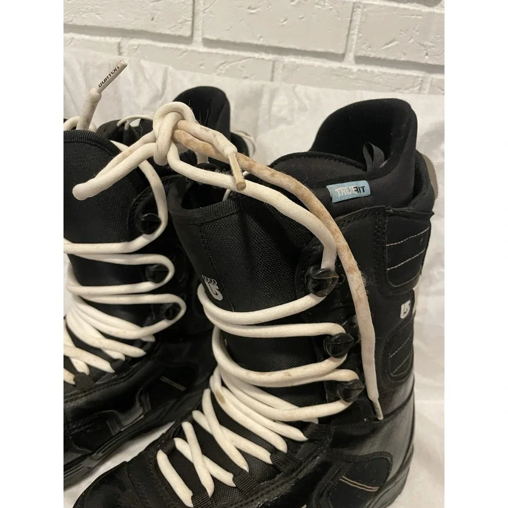 Burton Coco Women's Snowboard Boots Size 9 Black White Lace